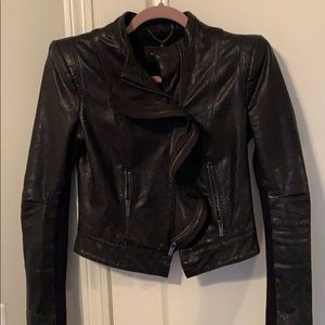 BCBG leather jacket